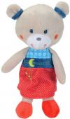 Peluche ours grisen robe bleue et rouge Nicotoy - Simba Toys (Dickie)
