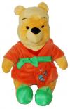 Peluche Winnie en robe de chambre orange et vert - Bubbles Disney Baby - Nicotoy - Simba Toys (Dickie)