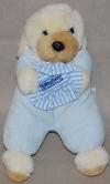 Peluche chien bleu crème et marron Arthur et Lola - Bébisol - Marques pharmacie