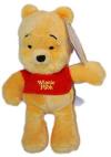 Peluche ours Winnie jaune et rouge - Flopsies too Disney Baby - Nicotoy