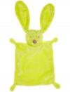 Doudou plat lapin vert fluo Kiabi - Kitchoun - Nicotoy - Simba Toys (Dickie)