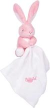 Peluche lapin rose avec doudou Layette BN957 Baby Nat