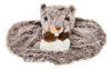 Doudou plat rond marmotte marron et beige - HO2480 Histoire d'ours - Oh Studio!