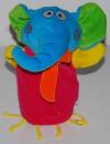 Marionnette éléphant multicolore Dupuis Marques diverses