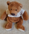 Peluche ours marron tee-shirt Baby Nat' Baby Nat