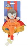 Doudou T'Choupi plat attache-tétine orange rouge et jaune Nicotoy - Simba Toys (Dickie) - T'Choupi
