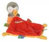 T'Choupi peluche orange tenant un mouchoir rouge et jaune Nicotoy - Simba Toys (Dickie) - T'Choupi