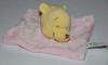 Doudou plat ours Winnie jaune et rose Disney Baby - Nicotoy - Simba Toys (Dickie)
