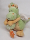 Peluche musicale dragon vert, jaune et orange Kiabi - Kitchoun - Nicotoy - Simba Toys (Dickie)