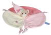 Doudou chat rond rose et blanc *Smile* Gipsy