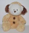 Peluche ours blanc déguisé en chien marron Peeko