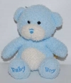Peluche ours bleu et blanc *Teddy & Ko* Marques diverses