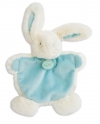 Doudou lapin bleu turquoise et blanc Câlins BN070 Baby Nat