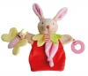 Marionnette lapin marron, jaune, rose, vert et rouge *Magic* - DC3005 Doudou et compagnie