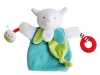 Marionnette mouton blanc, vert, bleu et rouge *Magic* - DC3005 Doudou et compagnie