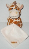 Peluche girafe tenant un mouchoir Baby Nat