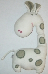 Girafe blanc crème et kaki DPAM (Du Pareil Au Même)