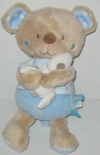 Peluche ours bleu et beige Tex Baby