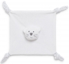 Doudou chat blanc et gris étoiles Bout'Chou
