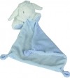 Lapin blanc tenant un mouchoir bleu Tex Baby