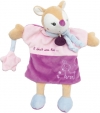 Faon doudou marionnette rose et violet BN0284 Baby Nat