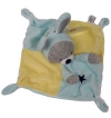 Doudou plat carré chat renard déguisé en lapin jaune bleu Si mignon Nicotoy - Simba Toys (Dickie)