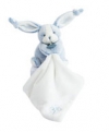Peluche lapin bleu et blanc avec mouchoir - BN0274 Baby Nat