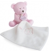 Ours rose clair avec doudou BN0388 Baby Nat
