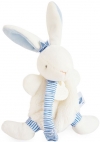 Doudou lapin blanc et bleu attache tétine Matelot DC3511 Doudou et compagnie