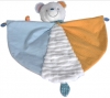 Doudou ours gris bleu blanc demi-cercle Nicotoy - Simba Toys (Dickie)