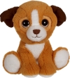 Peluche chien marron et blanc assis Puppy Eyes Pets Gipsy