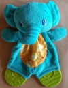 Doudou éléphant bleu vert Bright Starts - Marques diverses