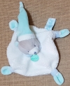 Doudou ours bleu et blanc BN0167 Baby Nat