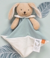 Doudou lapin bleu et blanc BN0578 en coton BIO Baby Nat