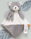 Doudou ours gris et blanc BN0584 en coton BIO Baby Nat